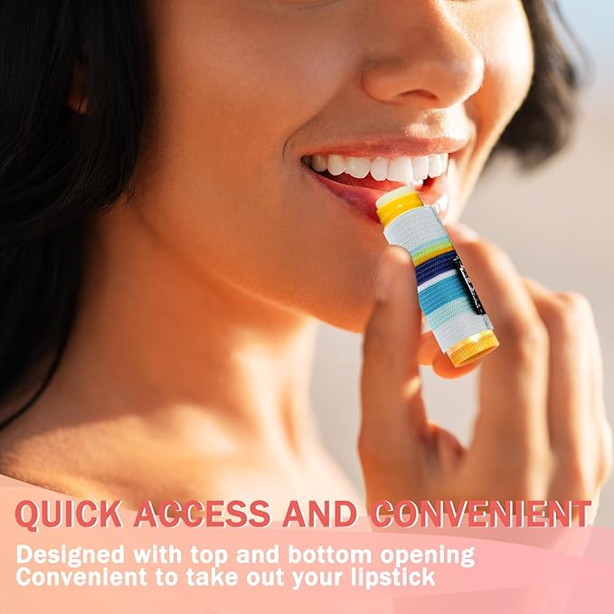 WK IEASON Lip Balm Holder Keychain Bulk Chapstick Holder Key chain