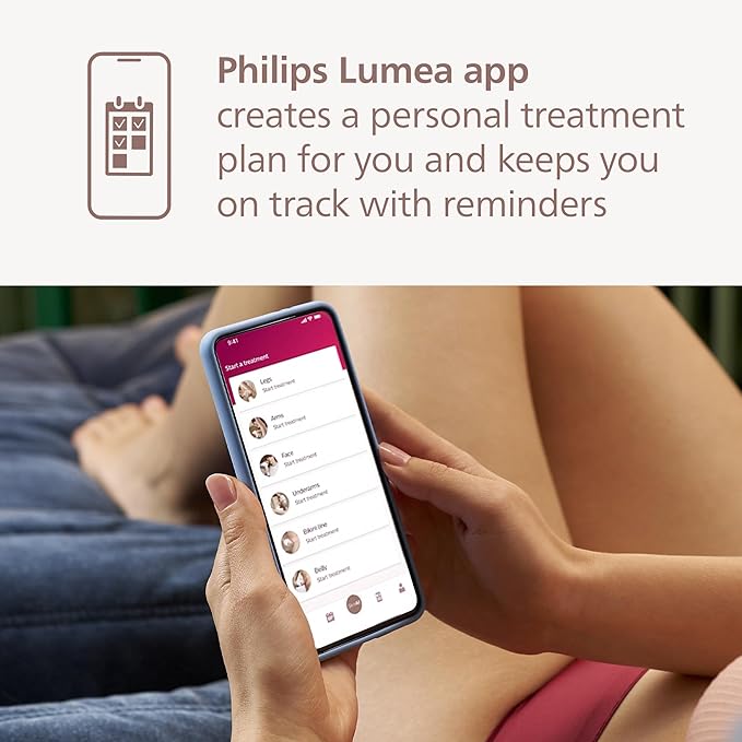 Philips Lumea 7000 Series IPL Hair Removal Device - Alternative to Laser Hair Removal, SenseIQ Technology and Lumea App, 1 Attachment for Body for Women & Men, BRI931/03