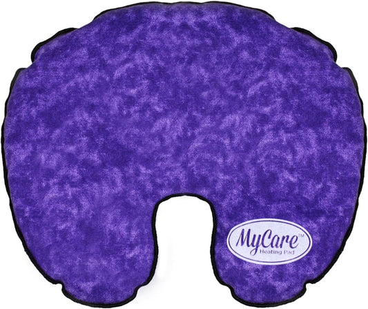 Face Mask (with Washable Cover) Hot Cold Compress Therapy, Natural Reusable Relief for Migraine, Tension, Stress, Sinus, Headache and Relaxation (Purple)