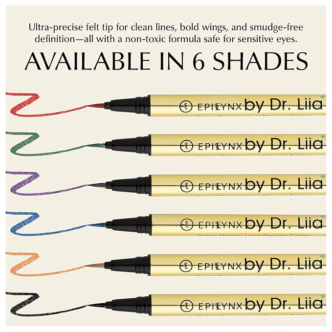 Waterproof Eyeliner - Smudge-Proof Liquid Eyeliner Pen with Precision Tip for Smooth, Long-Lasting Application - Vegan, Hypoallergenic & Gluten-Free Eye Liner - 2mL Shimmer Royal Blue