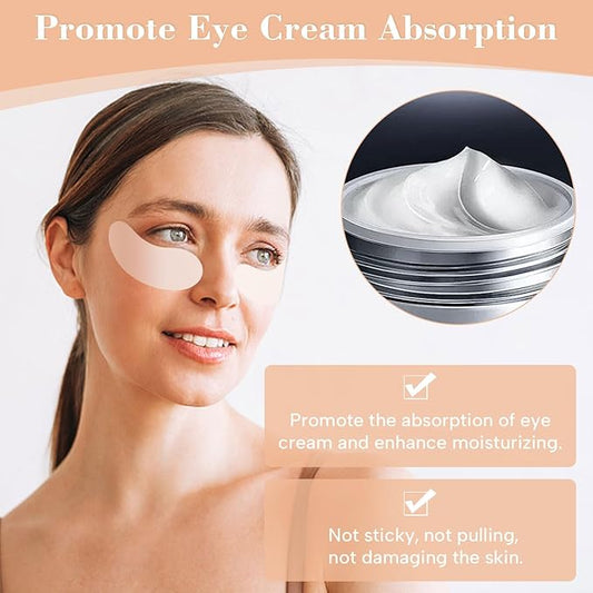 2 Pcs Under Eye Patches Silicone, Under Eye Patches Eye Patches Plump Fine Lines & Wrinkles, Tin Case