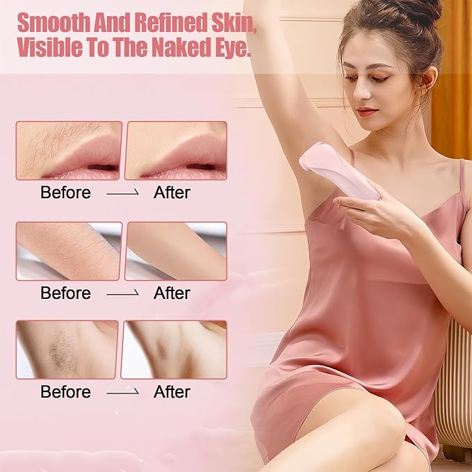 Livora Electric Shaver for Women, Bikini Trimmer for Women, Silk Glide Pro Shaver, Removable Head Electric Trimmer for Bikini, Pubic Hair, Legs, Body, Wet/Dry