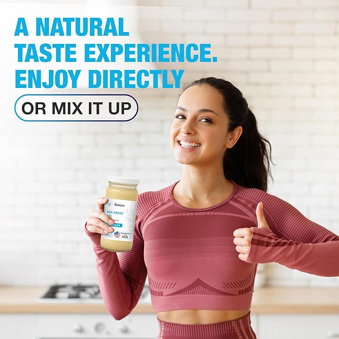 Sea Moss Gel - Lime 16oz, Wildcrafted Irish Seamoss with Essential Vitamins & Trace Minerals, Vegan Superfood Made in USA