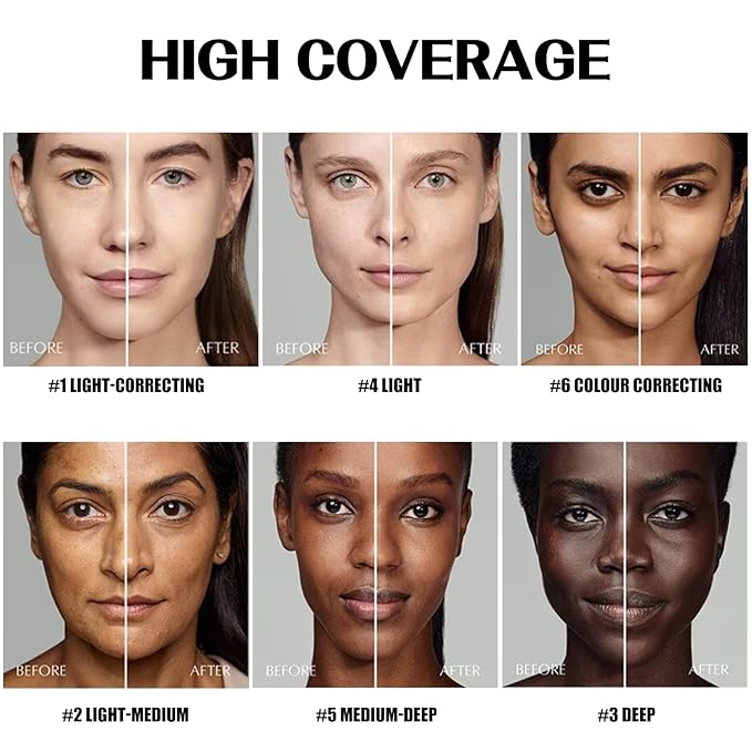 5 In 1 Multi-Use Correcting Concealer Palette,Waterproof Long Lasting Contour Palette,Professional Creamy Concealer Kit for Women,Easy to Create Full Coverage and Natural Finish.#3