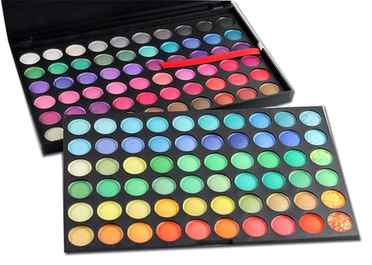 Pro 120 Colors Shimmer and Matte Eyeshadow Makeup Palette Cosmetic Contouring Kit #1 - Ideal for Professional and Daily Use