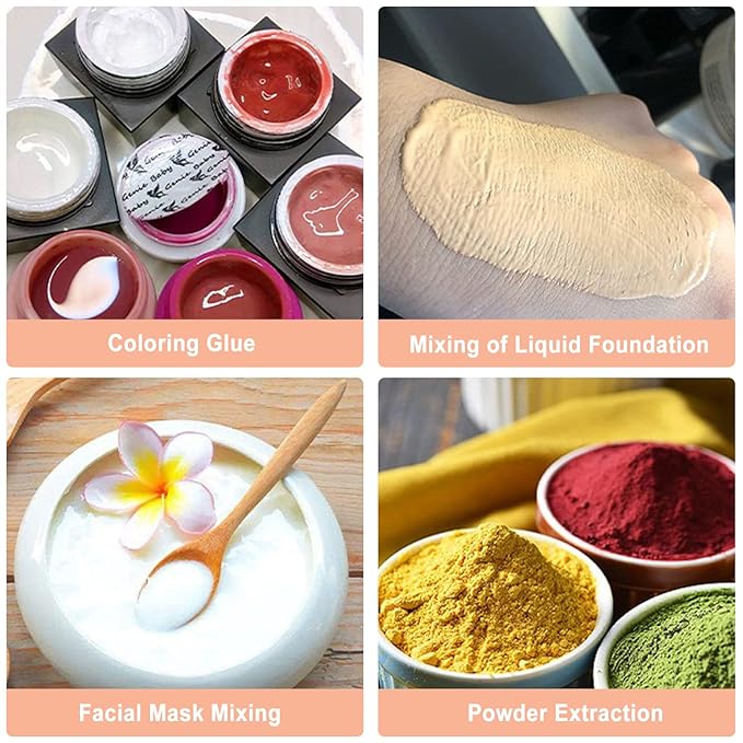 Makeup Spatula,Liquid Foundation Spatula, Stainless Steel Ergonomic Nail Art Makeup Stirring Rod, Durable Makeup Spatula Tool, Mini Makeup Spatula, Makeup Must Haves, for Makeup Art, makeup spatu