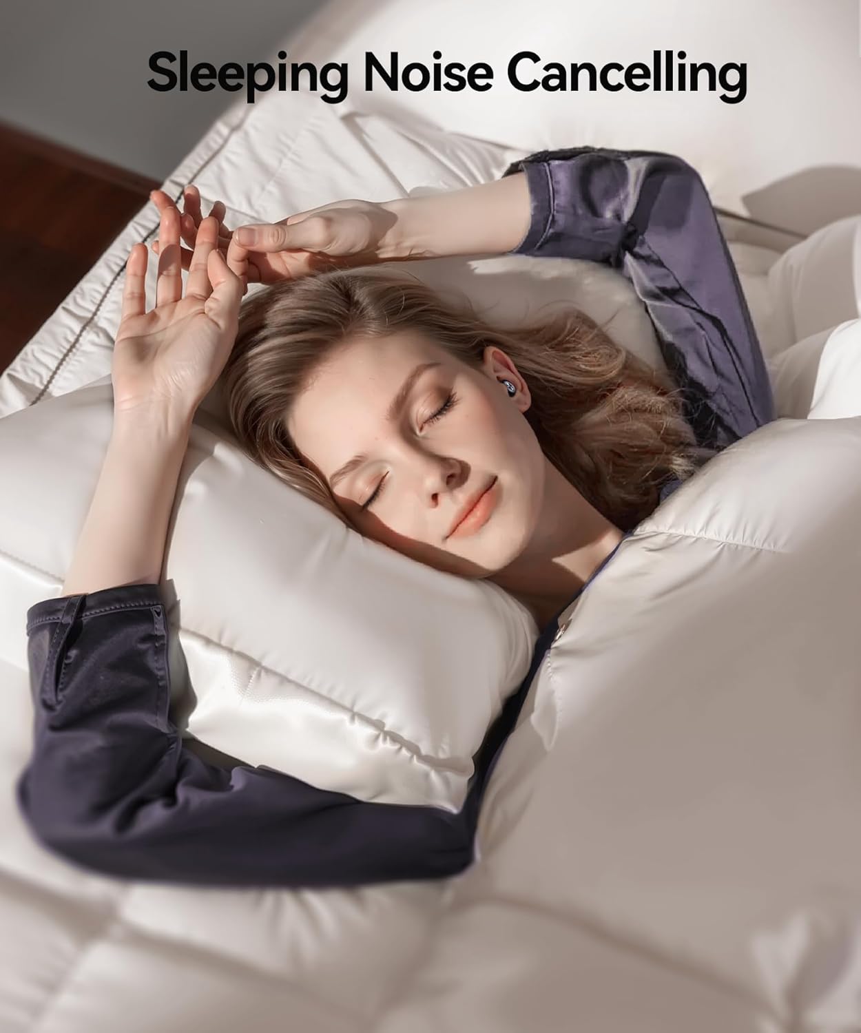 Ear Plugs for Sleeping Noise Cancelling 50dB Concert Earplugs for Noise Reduction Reusable Soft Silicone Ear Plugs for Snoring Shooting Motorcycle Airplanes Musicians with 7 Eartips Case Black