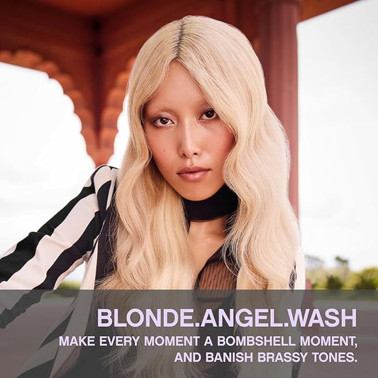 KEVIN.MURPHY BLONDE.ANGEL.WASH - Blonde Shampoo - Purple Shampoo for Blonde & Grey Hair - Colour Enhancement Hair Care - Colour Safe - Paraben & Sulphate Free - 250 mL /8.4 fl oz