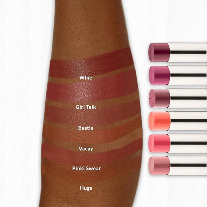 VASANTI Best Balm Forever Tinted Lip Balm - Lip Moisturizer with Natural Oils and Butters for Lip Hydration and Long Lasting Comfort - Vegan, Paraben Free, Cruelty Free (Shh! - Nude Brown)