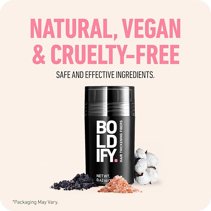 BOLDIFY Hair Fibers (12.5g) - Fill In Thinning and Fine Hair for an Instantly Fuller, Thicker Look - 14 Shades for Women & Men - Light Blonde