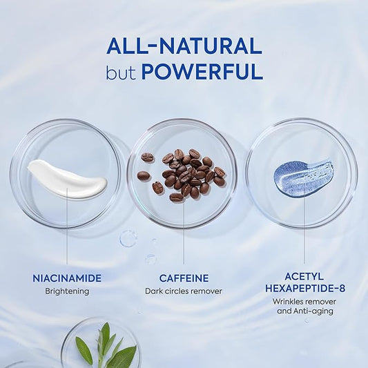 Eye Roller for Bags for Men: Men’s Caffeine Under Eye Cream for Puffy Eyes and Dark Circles Treatment – Cooling Stick Depuffer for Puffiness Reducer 0.45 fl. Oz.