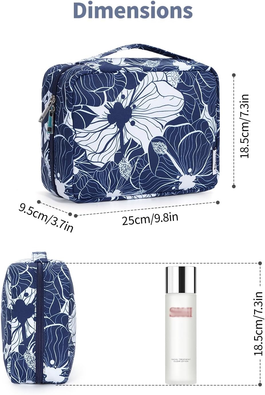 Narwey Small Hanging Travel Toiletry Bag for Women, Travel Bag for Toiletries, Makeup Bag Organizer Cosmetic Bags Make Up Bags for Girls