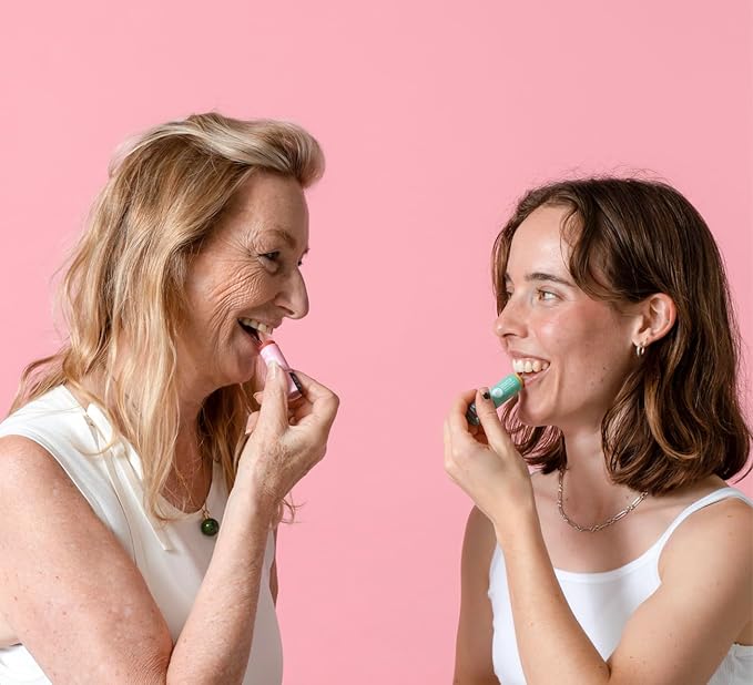 Slo | Natural Lip Balm - All Natural Ingredients, Vegan & Cruelty Free, Hydrating & Soothing, Plastic Free, Paper Packaging | Raspberry + Rosehip, 0.28oz