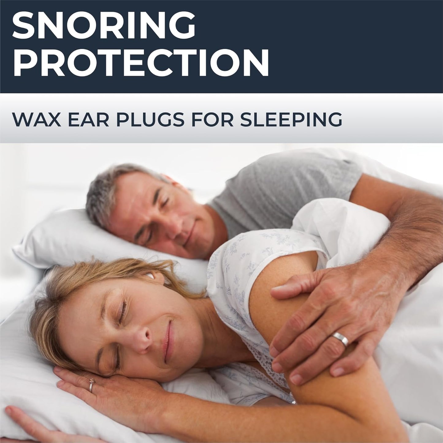 PQ Wax Ear Plugs for Sleeping, Swimming - 50 Noise Cancelling Silicone Gel Wax Earplugs, Ear Protection for Sleep and Swim, Soft Wax Pillows with Sound Blocking Level 32Db, (50 Pillows), Color: White