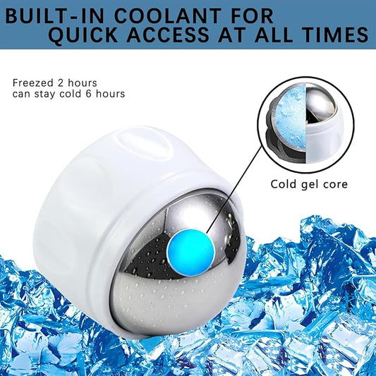 Cold Massage Roller Ball, Trigger Point Therapy, for Muscle & Myofascial Release, Deep Tissue Massage Pain Relief, Great Tool for Back/Neck Pain, Muscles Recovery