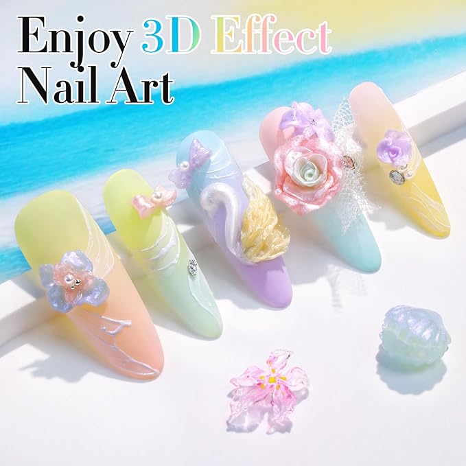 Double Rhythm 3D Nail Gel Pearl Solid Sculpting Gel for Nail Art Non-Sticky Hard Gel for Building Carving Molding Nail Extension Soak Off UV/LED Nail Art Salon Home DIY 0.5 Oz (Pink-Silk 04)