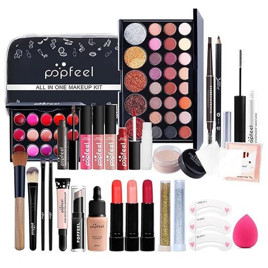 Makeup Kit for Women Full Kit, All-in-one Makeup Set, Include Eyeshadow Palette, Lip Gloss Set, Concealer, Foundation