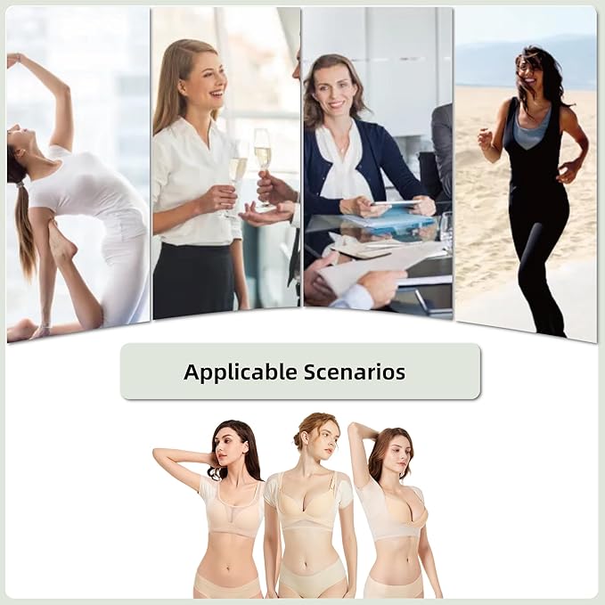 satithry 3PCS wrap style lady's underarim absorbent vest underarm sweatproofpads