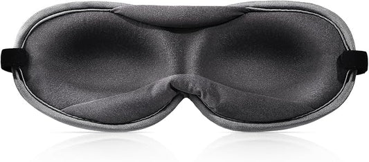 Slim 3D Sleep Mask for Side Sleepers, Blackout Sleeping Mask for Men, Women & Girls, Zero Eye Pressure, Ultra Soft Eye Masks for Sleeping, Perfect for Travel, Nap, Meditation, Airplane (Gray)
