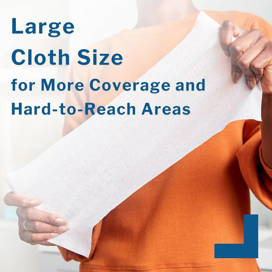 McKesson Washcloth Wipes for Adults, Unscented (3 Pack, 288 Washcloths) Disposable Wash Cloths for Body - Fragrance-Free No-Rinse Formula - Good for Incontinence and Elderly - 96 Wipes Per Pack