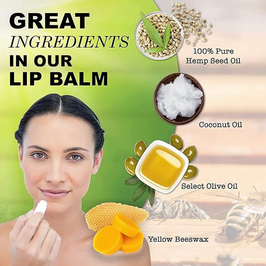 Natural Lip Balm Bulk, Customizable, 50 Pack, Vanilla | Add Your Own Labels For Party Favors, Gift Baskets, Business Branding, or Weddings. For Men, Women, and Children