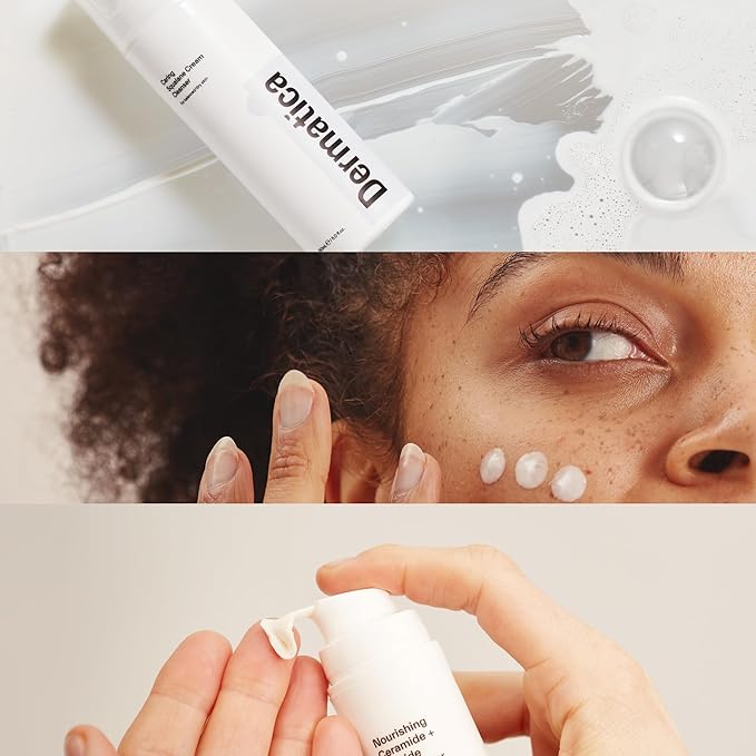 Dermatica Brightening & Barrier Repair Kit, Caring Squalane Cleanser (150ml), Clarifying Azelaic Acid 15% Cream (30ml), Nourishing Ceramide + Peptide Moisturiser (50ml)