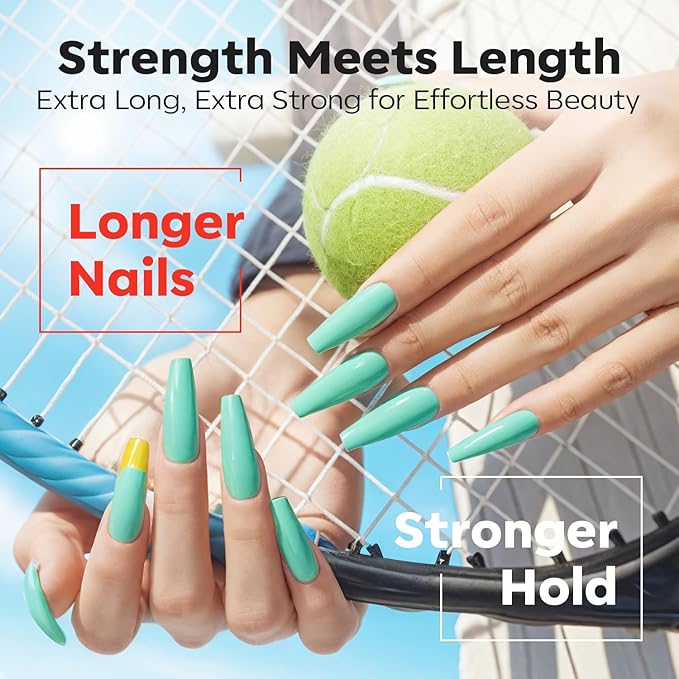 modelones Nail Glue for Nail Tips, 9 in One Glue for Press Ons, Clear Tips, Need U V Light Cured, 15ML