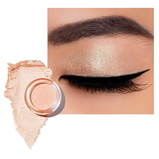 Oulac Cream Eyeshadow also for Highlighter Large Capacity Highly Pigmented Eye Shadow Waterproof &Long Lasting with Moisturizing Formula 07