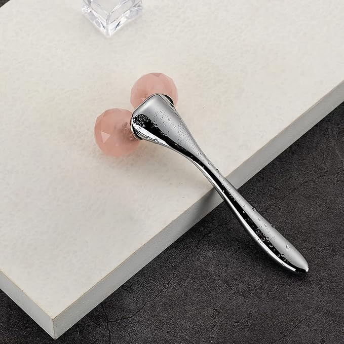 Tekson Faical Roller Massager, 3D Metal Face Massage Tool for Reduce Puffiness, Remove Eye Wrinkles, Face Lift, Increase Firmness, Anti-Aging, Skin Tightening