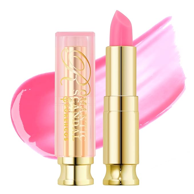 Tinted Lip Balm Hydrating 0.11 oz, Glow Pink Shade, Glossy High Pigmentation, Sheer and Smooth, Mositurizing, Natural Color (Pink Bouquet)