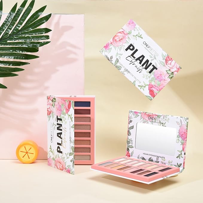 Vegan Eyeshadow Palette, Nude Eyeshadow Palette, 16 Shades Organic Eyeshadow palette high pigmented eyeshadow palette Colorful Eyeshadow Palette Long Lasting Nude Eyeshadow Shimmer Palette
