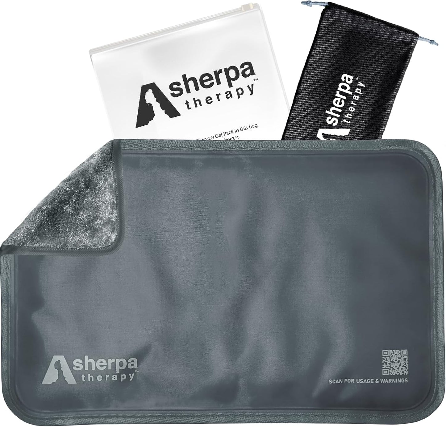 Medium Flexible Gel Ice Packs Reusable - Hot and Cold Soft Ice Packs for Injuries Reusable for Ankle, Arm, Foot, Leg, Back Pain Relief - 8" x 12" - Grey