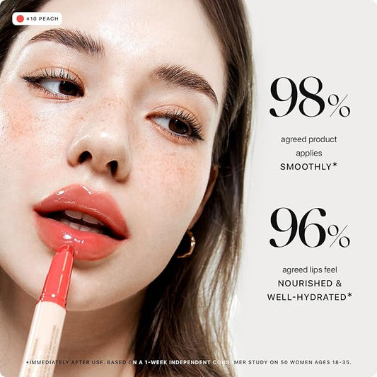 Nature Republic HONEY MELTING LIP (10 PEACH) SOFT LIP STICK, Hydrating Gloss, Moisturizing balms, Sheer tint, Shine & Glowy Finish, korean make up
