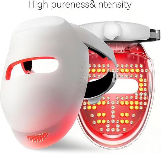 Nualux Red Light Therapy Led Facial Mask-Photons Facial Skin Care Machine LED Beauty Mask Therapy Machine -HK207