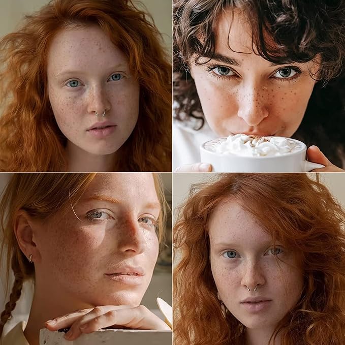 Freckle Pen 2 Colors, Natural Lifelike Freckle Makeup Pen Magic Freckle Color,Waterproof Longlasting Soft Dot Sopt Pen,for Natural Effortless Sunkissed Makeup-Chestnut&Dark Brown