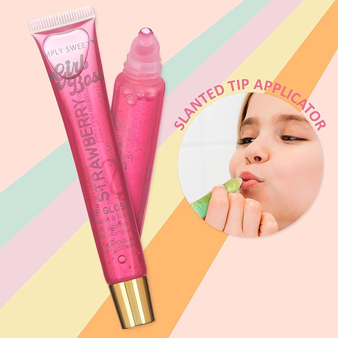 Expressions 12pc Clear Lip Gloss Pack – Lip Oils with Vitamin E and Essential Oils, Flavored Lip Gloss Clear Tubes, Hydrating Lip Glow Oil, Tinted Lip Oil, Lip Moisturizer