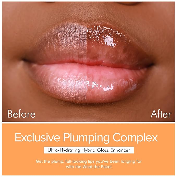 Queen Cosmetics Lip Plumper Gloss, 0.5 Fl Oz. High Shine Finish, Long Lasting Paraben Free Hyaluronic Acid & Vegan - Hydrating Lip Gloss & Moisturizing Mega Volume Lip Plumping Gloss (Glazed Donut)