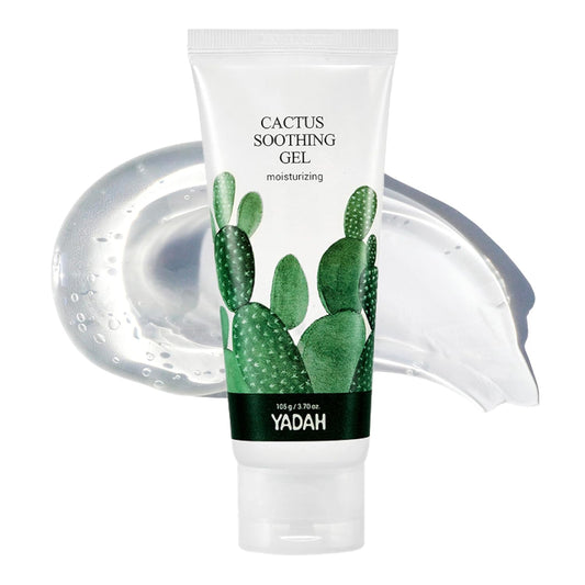 YADAH Cactus Soothing Gel (3.7fl oz) - Sunburn Relief,After Sun Care,Calm, Cool & Soothe Irritated Skin, Face Redness. Korean Skin Care. 95% Cactus Extract, Vegan.