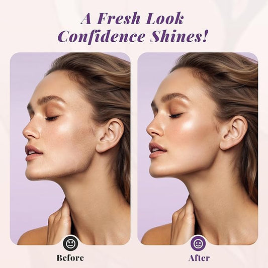 Sonic Dermaplaning Tool for Women, Rechargeable Face Dermaplane Razor Sonic Edge Technology for Facial Hair, Exfoliating and Peach Fuzz, 10 Refill Blades Purple