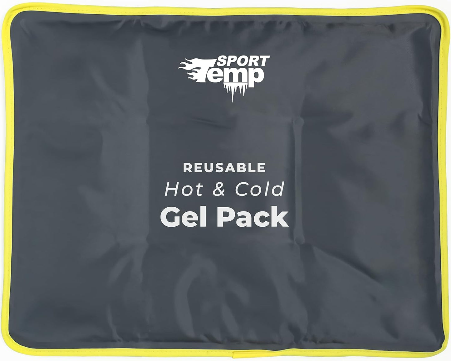 Hot & Cold Reusable Gel Packs (Large, 1 Pack) Flexible Soft Compress - Ice & Heat Therapy for Injuries, Back, Shoulder, Hip, Knee, Joint Pain, Swelling, Bruises, Post Surgery - Sport Temp