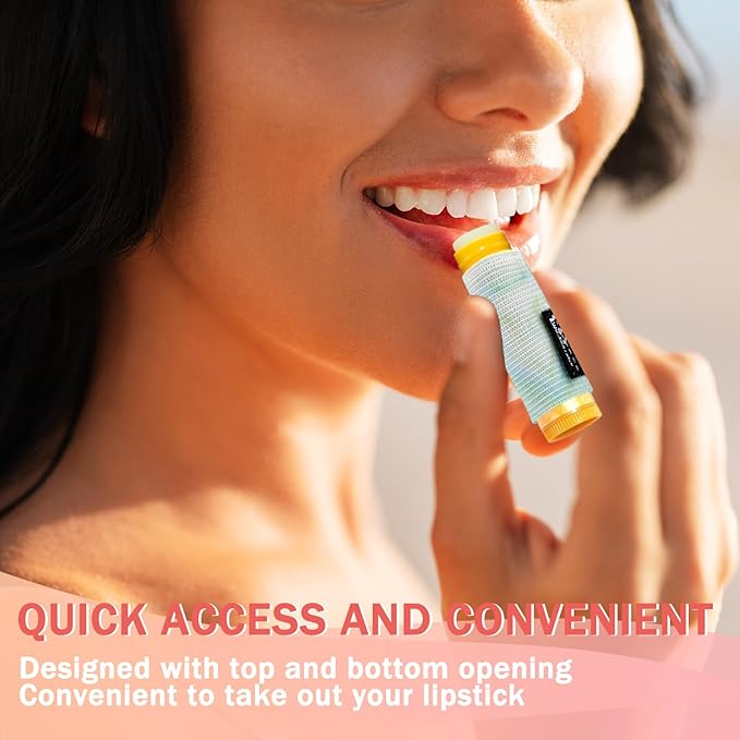 WK IEASON Lip Balm Holder Keychain Bulk Chapstick Holder Key chain