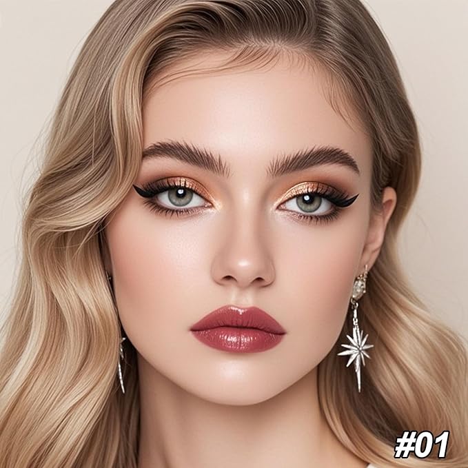 Erinde Quads Matte Eye Shadow Powder Makeup Palette, Nude Neutral Brown Matte Shimmer Eyeshadow, Long Wearing Waterproof Everyday Eye Makeup, sombras de ojos, with Built-In Mirror, 01