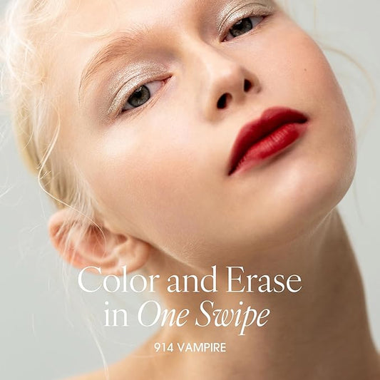 PLAT LIPS 914 VAMPIRE, Lip & Cheek, Lightweight, Naturally Dewy+ Glowy Finish, Blendable & Buildable Formula (1.2g, 0.003 oz.)