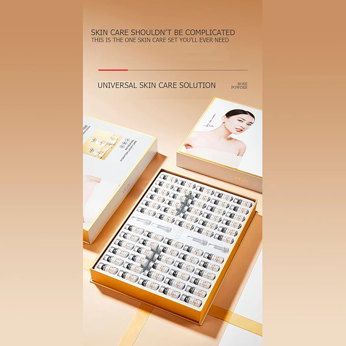 VENZEN Hexapeptide Bouncy Freeze-Fried Powder 60PCS Set Refreshing Hydration Luxury Skin Care Gift Box 60 Bottles