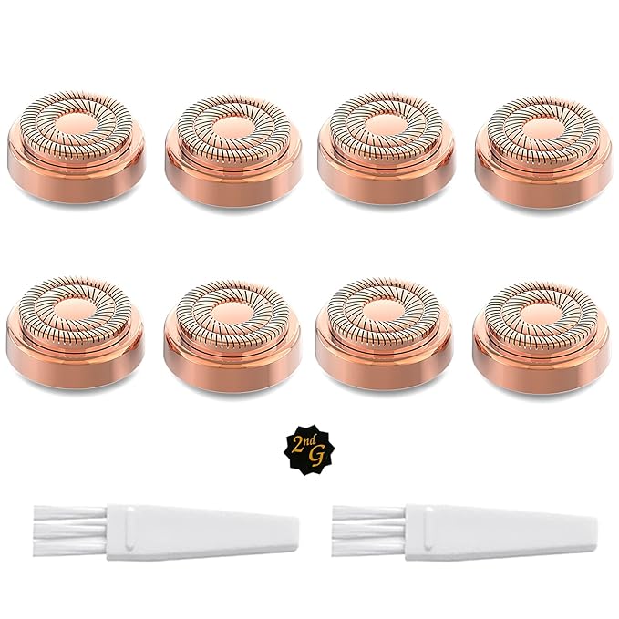 tuokiy Replacement Heads for Flawless Finishing Touch Facial Hair Removal Tool for Women. Just fit Gen 2 Hair Removal Device