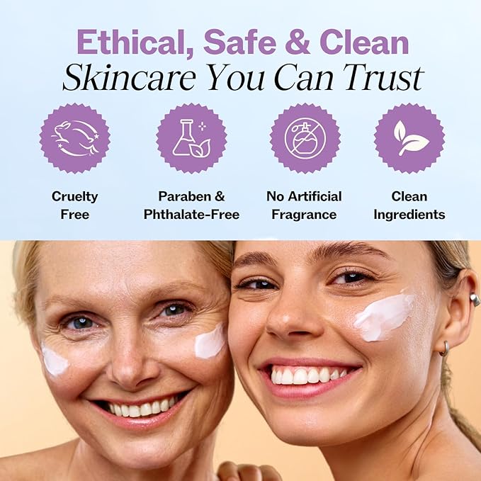 LilyAna Naturals Eye Cream for Dark Circles and Puffiness, Anti Aging Under Eye Cream for Wrinkles and Bags helps Improve Dryness; for Sensitive Skin (Bottle, 1.0 Ounce (Pack of 1))