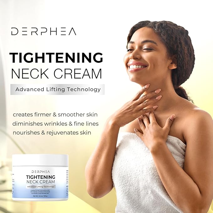 Neck Tightening Cream: Tighten and Lift Neck Cream For Tightening and Firming, Fine lines, Loose & Sagging On Face, Decollete & Other Skin Areas - 3.4 Oz