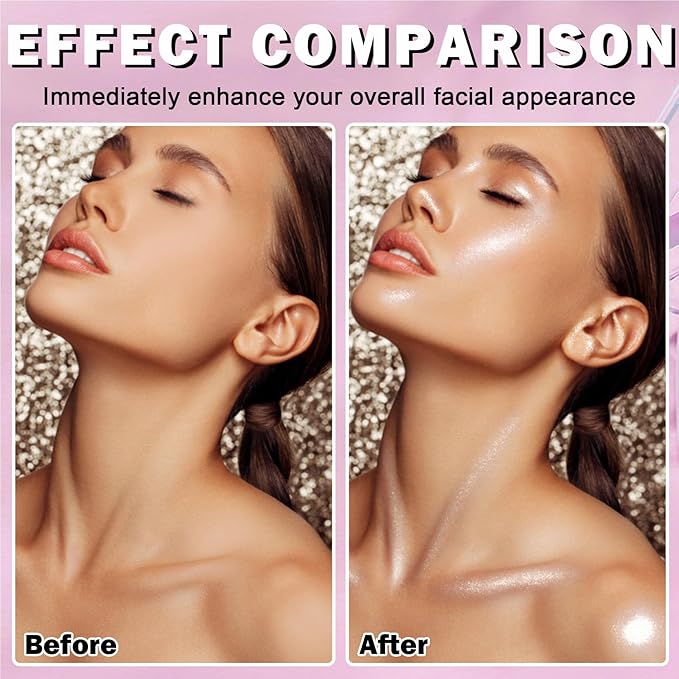 White Highlighter Makeup Palette Face Highlighter Powder Iluminadores De Maquillaje Narutal Shimmer Glitter Highlighter Contour Powder Makeup Palette-04 Ginger Color