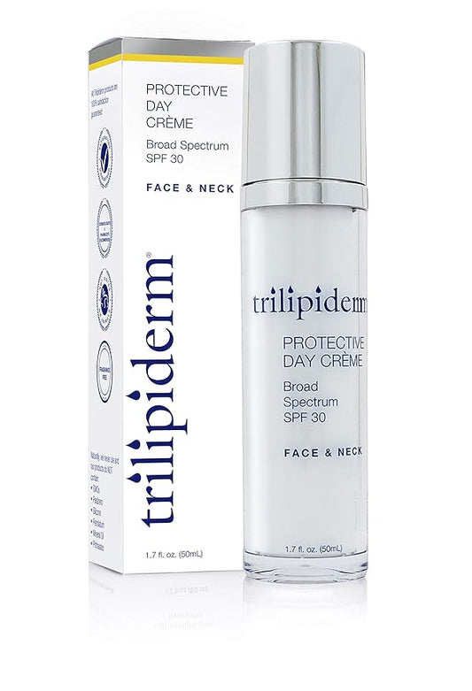 Trilipiderm Essential Face Regimen Bundle – Hydrating Exfoliant Cleanser, Protective Day Crème, Rehydration Night Crème Set – Complete 3-Step Skincare Solution for Hydration and Renewal