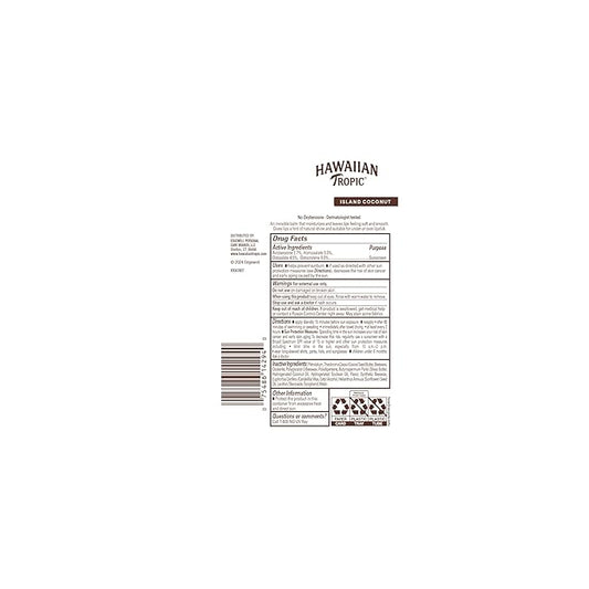 Hawaiian Tropic Lip Sunscreen SPF 30, Island Coconut | SPF Lip Balm, Beach Essentials, Travel Size Sunscreen for Lips, 0.3oz